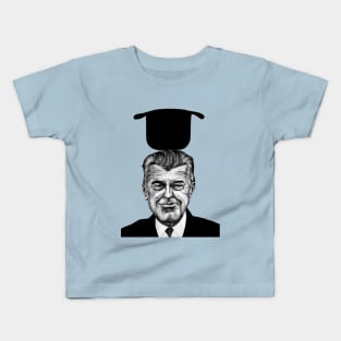 Rene Magritte with bowler hat Kids T-Shirt